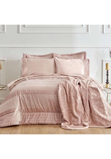 Karaca Home Anita Saten 8 Parça Çeyiz Seti Rose Gold