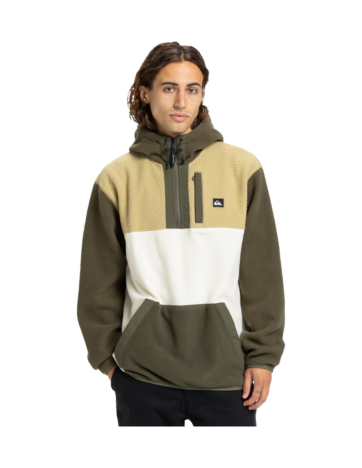 Quıksılver Quiksilver Ocean View Mix Up Hoody Erkek Yeşil Polar 6490 Yeşil