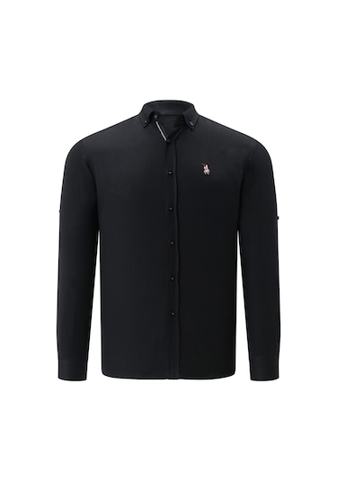 İkili Set G674 Dewberry Erkek Gömlek-siyah-bordo Siyah-bordo