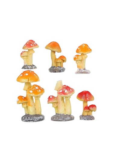 Bahçe Mantar Evi Küçük Peyzaj Dekorasyonu Bebek Evi Minyatürleri