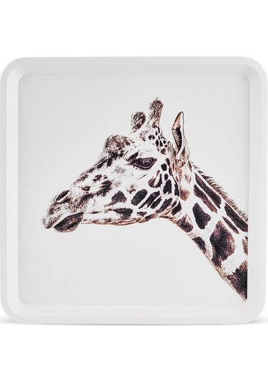 Karaca  Apricot Biome Zürafa Desenli Kare Tepsi