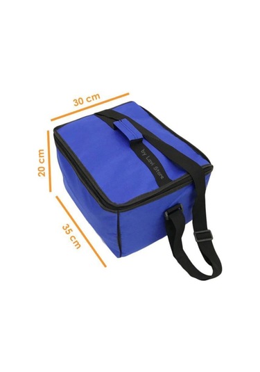 Büyük Sıcak Soğuk Tutucu Korumalı Buzluk Kamp Piknik Plaj Termal Termos Çanta Mavi