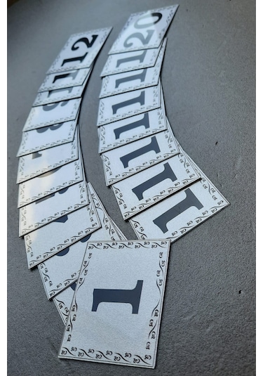 Kapı Numarası 5.5x6.5 Cm Kendinden Yapışkanlı No:1 den 20’E