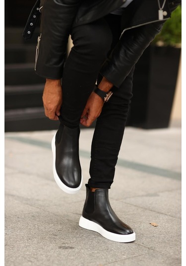 Serhat Özköroğlu -siyah Erkek Chelsea Bot Siyah Siyah