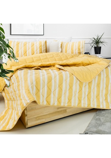 Schafer Home İnfinity Çift Kişilik Complete Set 4 Parça-hardal Hardal