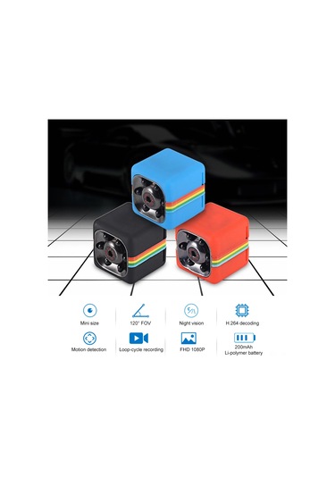 Youmex Quelima Sq11 Siyah Mini Dvr Spor Kamerası - Döner Klip, Döngü Kayıt, 120 Derece Lens, 640p Video