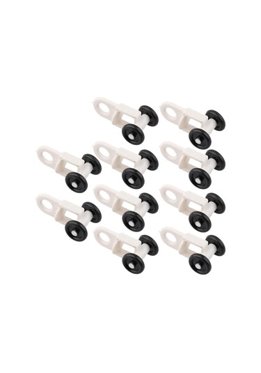 1/2/3/5 10 Adet Perde Rayı Kayar Raylı Rulo Beyaz Siyah Stil 5 1 Set Diğer