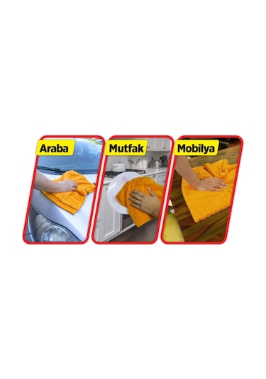 Automix Mikrofiber Yüzey Parlatma Havlusu 50x50cm 44538