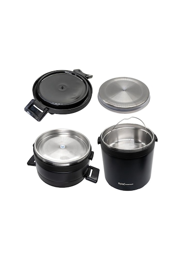 Rox Camping 2200 Yemek Termosu 2.2 Lt Siyah