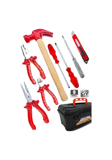 Moonshop Moonshop 3 Lü Pense Seti Tornavida Takımı Çekiç Makas Fa