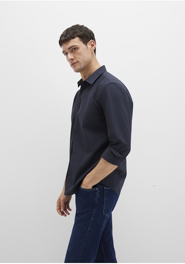 Mavi - Lacivert Gömlek 0211673-70489 Lacivert