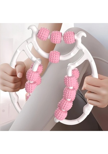 Carrier- Dairesel Bacak Kelepçeleri 360 Derece 20 Tekerlekler Açık Pembe,hızlı Relaks Masaj Cihazları,renpho Masaj 10020448 Beyaz