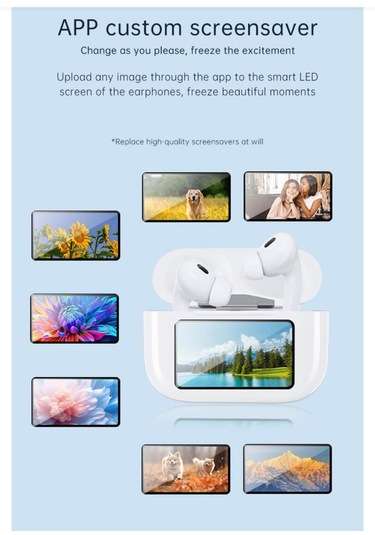 Laxsam M5 Pro LCD Ekran Bluetooth 5.3 Akıllı Kulak İçi Kulaklık