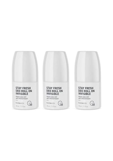 Stay Fresh Terleme Karşıtı Erkek Rolon Invısıble 50 Ml 3 Adet