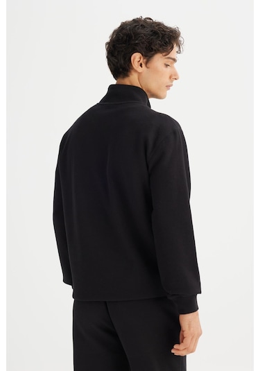 Lee Erkek Pike Interlock Half Zip Sweatshirt Black Çok Renkli