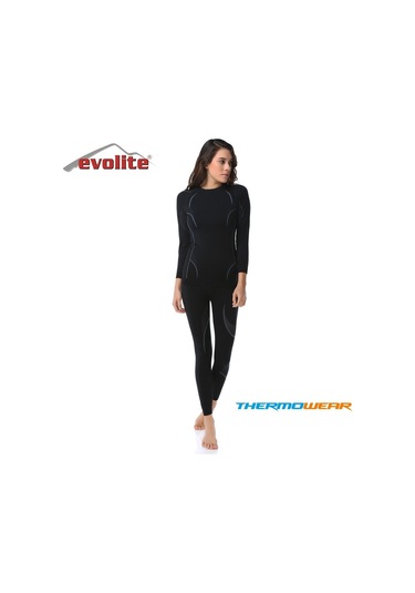 Evolite Thermowear Bayan Termal Üst İçlik (530025140) Siyah
