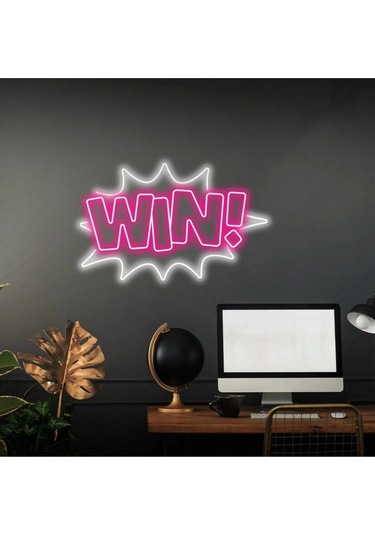 Twins Led Win Yazılı Neon Tabela Pembe Model:model:26453366