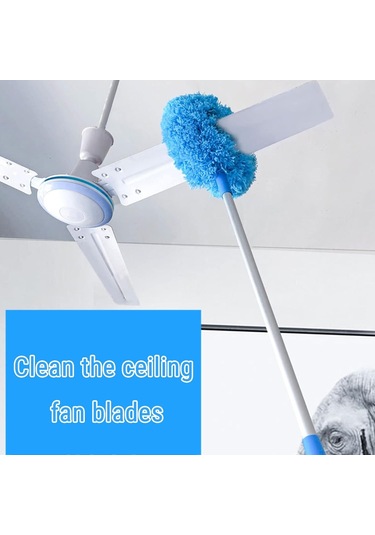 Gajeena Uzun Alüminyum Saplı Mikrofiber Toz Temizleme Fırçası - Tavan Ve Mobilyalar İçin Pratik Çözüm