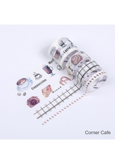 Yifomall "4 Rulo Dekoratif Washi Bant Seti - Dıy, Scrapbooking Ve Günlük İçin Renkli Yapışkanlı Bant"