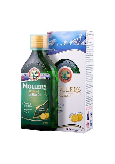 Möllers Omega 3 Balık Yağı Şurubu Limon Aromalı 250Ml