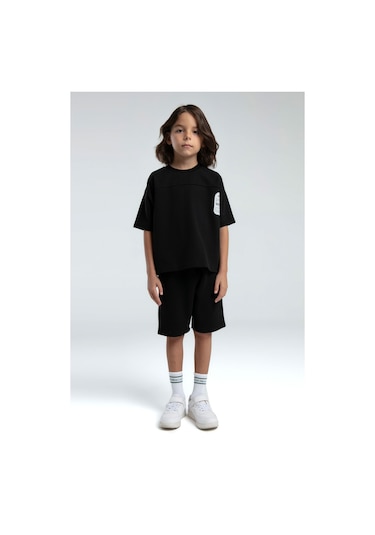 Rolypoly Erkek Çocuk Siyah Bermuda Takım 5274-47564 Siyah