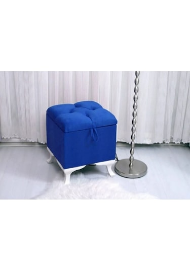 Lüks Sandıklı Kapitoneli Puf 45 45 Cm Pembe