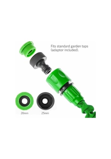 Novahub Yeşil Bahçe Hortumu 150ft Esnek Genişletilebilir Püskürtme Tabancası