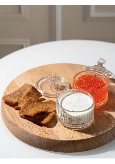 Purecrystal Kapaklı Cam İkornik Sos Kabı, 2 Adet, 85 Ml 337636322 Beyaz