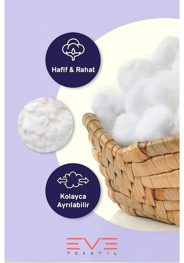 Yastık Yorgan Oyuncak Dolum Malzemesi Antialerjik Yapışmaz 1.kalite %100 Temiz Silikon Elyaf 1 Kg