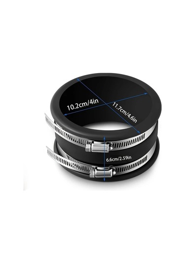 Lumaworld 3 Adet Plastik Toz Toplama Hortumu Paslanmaz Kelepçeli Bağlantı Adaptörü