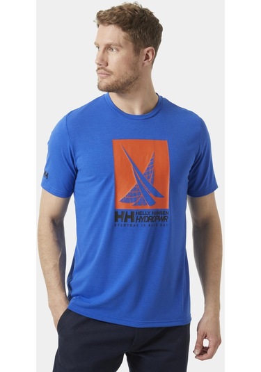 Helly Hansen Hp Race Graphic Erkek T-shirt-27978-mavi Mavi