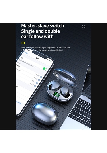 K20 Kablosuz Kulak İçi Akıllı Dijital Bt Kulaklık, Güçlü Pil Ömrü Spor Kulaklık Kulaklıklar