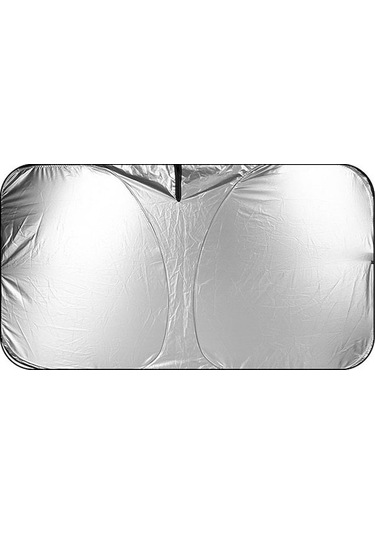 Ximistore9 Titanium Gümüş Araç Güneş Engelleyici, Evrensel Kullanım, 140x70 Cm Küçük Boy, Isı Ve Güneşten Koruma