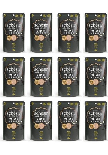 Schesir After Dark Tavuklu Pouch Mousse Kedi Yaş Mama 80 Gr. X 12 Adet