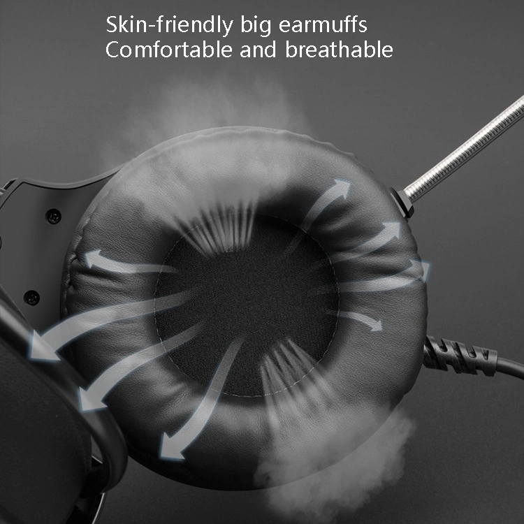 Sones Smailwolf Ak3 3,5 Mm Çift Fişli Oyun Kablolu Işıklı Masaüstü Bilgisayar Kulaklığı