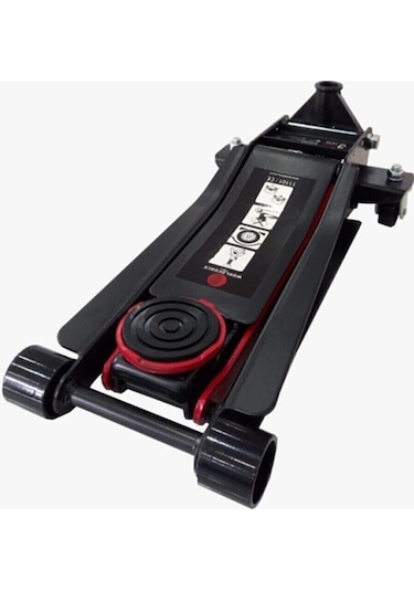 3 Ton Çift Pistonlu Arabalı Kriko tekerlekli Garaj Krikosu F1 Düş