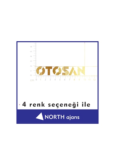 Altın Araç Sticker Etiketleri 10cm Model 44
