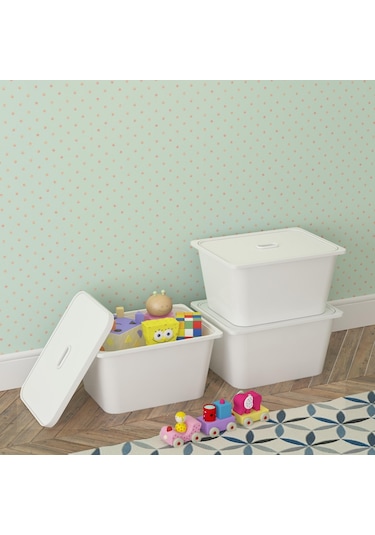 Pratico 3DS3K Derin Oyuncak Sepeti Beyaz 3 Adet