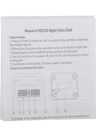 Suntek Masa Oyunu Zamanlayıcı Siyah Için Satranç Saati