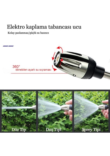 Yüksek Basınçlı Su Tabancası Bahçe Sulama Araba Yıkama