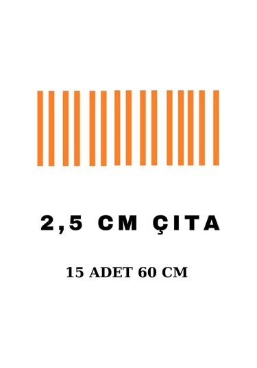 Tek Şerit Tasarım Boyanabilir Çıta Hazır Kesim Anka135