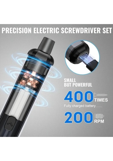 Motion003 Mini Elektrikli Tornavida Seti 5 Tork Ayarli Led S2 Matkap Uclari Laptop Tamir Takimi 1 Takim 68 1