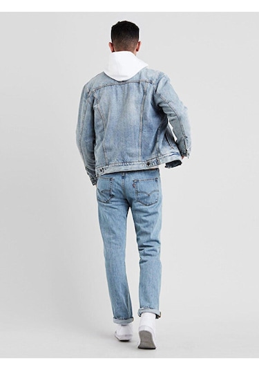 501 Levi's Original Erkek Jean Pantolon - Light Stonewash-9019 Light İndigo - Flat Finish