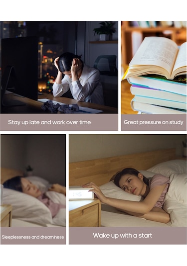 Konesam Mikro Akımlı Uyku Yardımcısı - Hızlı Uyku Sağlama, Uyku Bozukluklarını Gideren Taşınabilir Şarjlı Cihaz Beyaz Beyaz