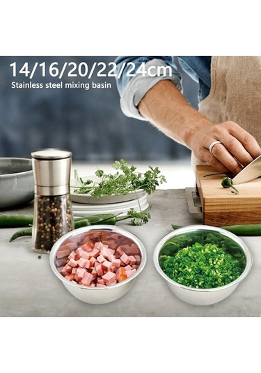 Novahub Çorba Tabağı Yerleştirme Kaseleri Seti - 2600ml Paslanmaz Çelik Karıştırma Kasesi Diğer