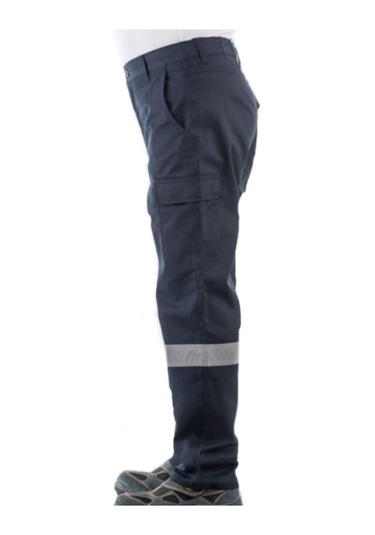 Aka Gabardin Pantolon 16/12 %100 Pamuk Reflektörlü Kargo Cepli La Lacivert