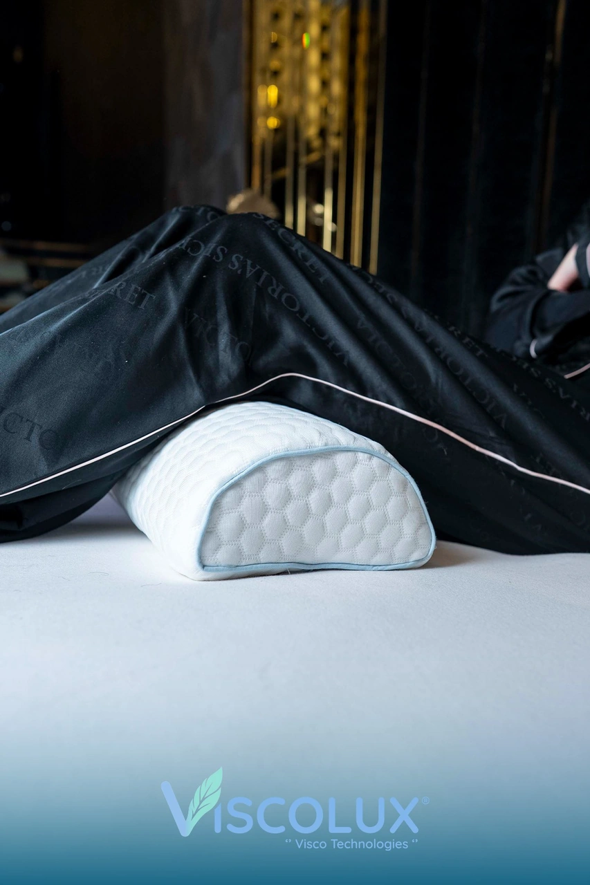 Çok Amaçlı Ortopedik Visco Yastık - Horlama Yastığı Hamile Yastığı 42x18x9 Mavi