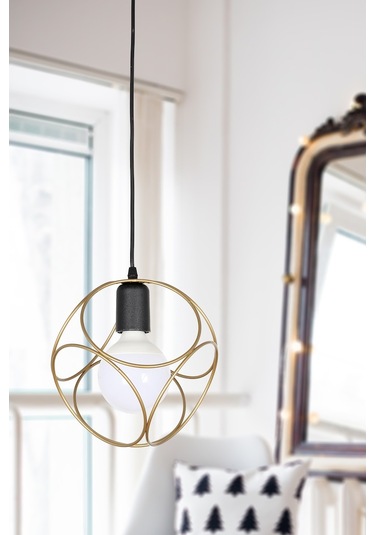 Modern Metal Çember Eskitme Tekli Avize