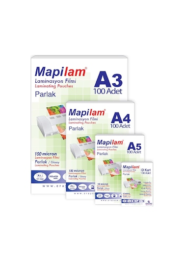 Mapi A-4 Laminasyon Filmi 125 Mic.Parlak