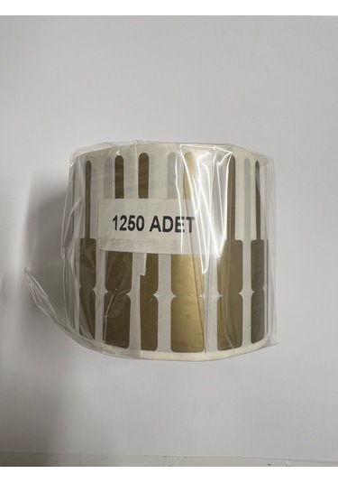 Aysan Etiket Boş Yapışkanlı Kuyumcu Yüzük Etiketi Gold Renk 54mm X 9mm 1